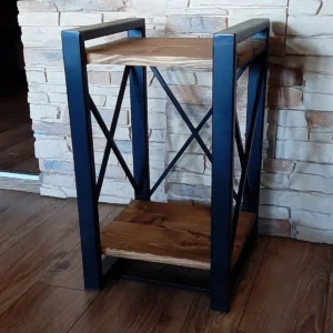Minimalista fém éjjeliszekrény X-szerkezettel