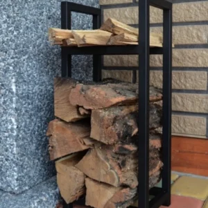 Modern fém tűzifa tartó - hogy még a tűzifát is rendezetten tudd tartani!