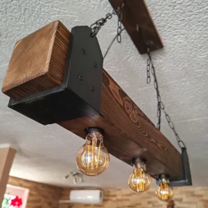 Gerenda Csillár Vintage Edison Izzókkal, láncos Függesztéssel